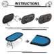 thumbnail image 5 of QinaQin Mesa de póker ovalada de 71 pulgadas para 8 jugadores, plegable con portavasos, barandal acolchado y patas colapsables, ideal para Texas Holdem o blackjack, 5 of 8