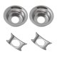 thumbnail image 5 of 2pcs Tapa Redonda de Cabeza de Del Zócalo Del Enchufe de Taza para Guitarra Eléctrica - Pteado, se describe Pta Sunnimix Placa de conector de guitarra eléctrica, 5 of 8