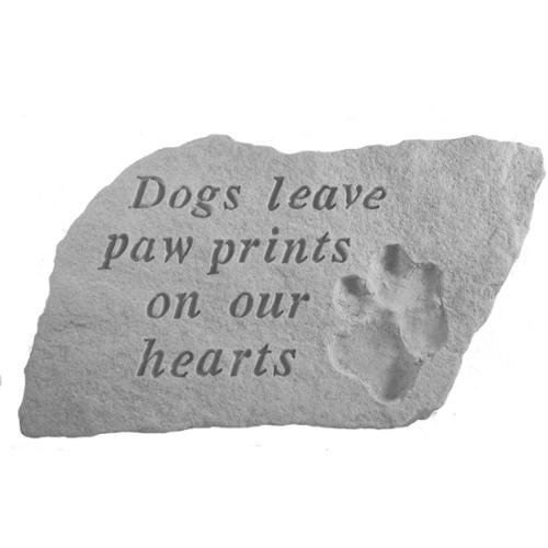 Kay Berry Inc Kay Berry Dogs Leave Paw Prints Garden Accent Stone by Overstock