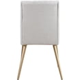 thumbnail image 3 of Trent Home 19" Contemporary Linen Fabric Dining Chair in Cream White (Set of 2), 3 of 4