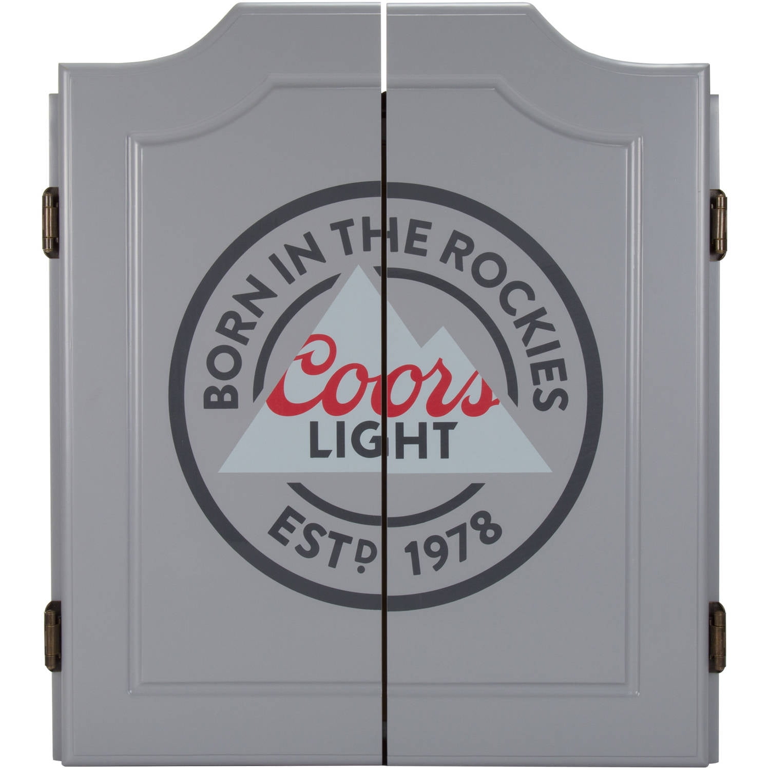 Trademark Global Coors Light Dartboard Cabinet with Scoreboard Multicolor