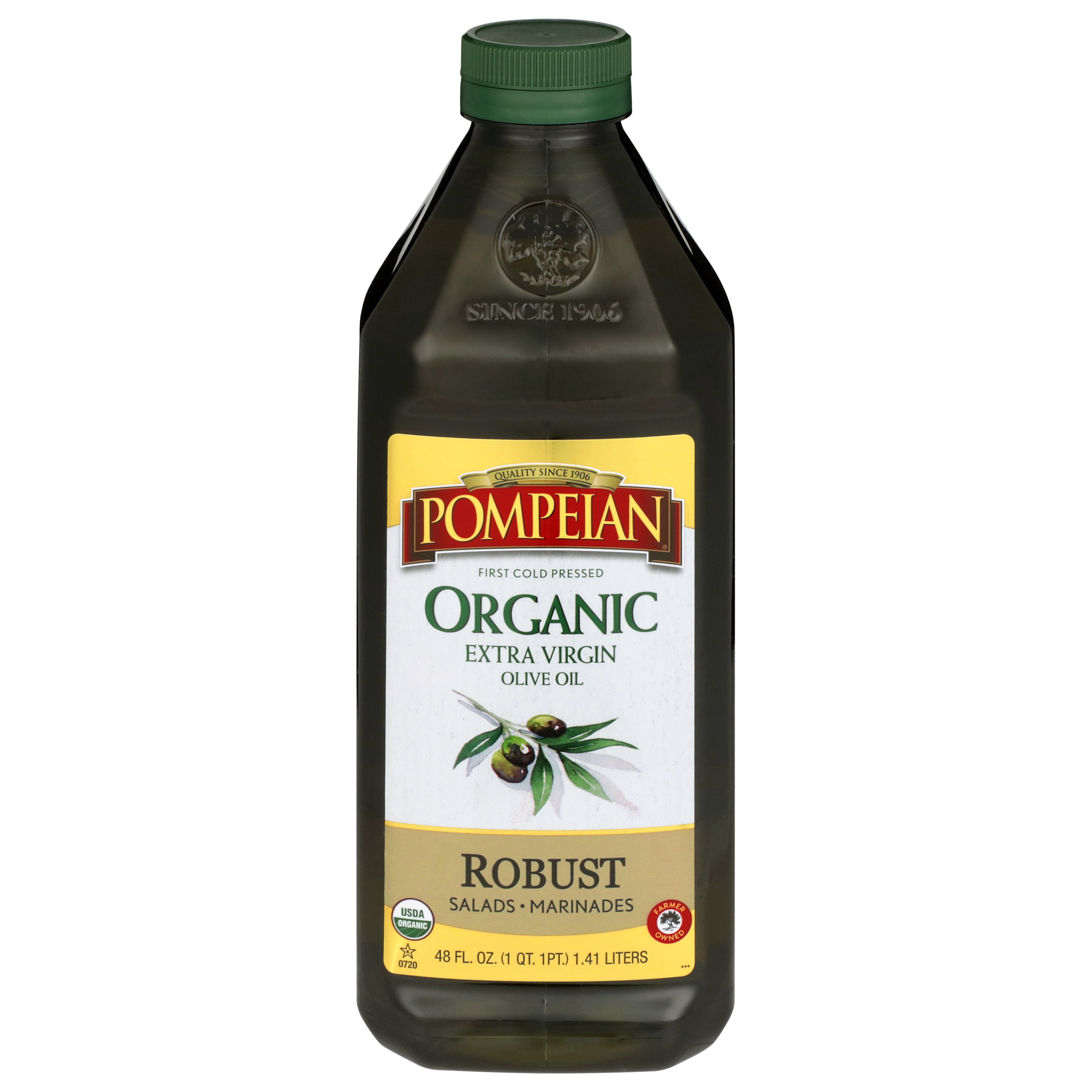Pompeian Organic Robust Extra Virgin Olive Oil - 48 fl oz