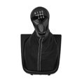 thumbnail image 2 of Leather Manual Gear Shift Lever Knob Boot Cover 5/6 Speed For Golf For Jetta Shifter Lever Interior Replacement Parts, 2 of 8