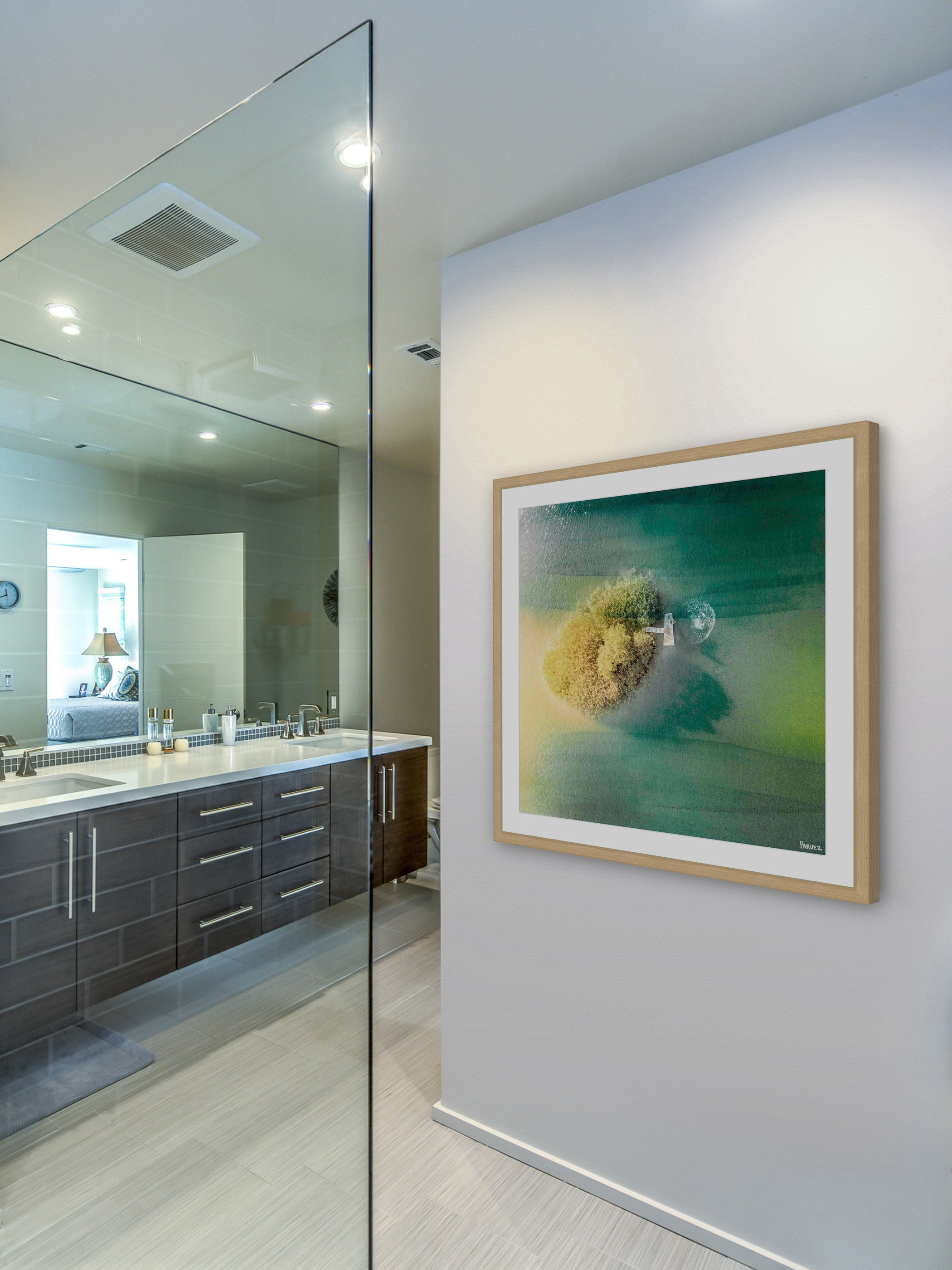 "Bushy Island" Framed Painting Print