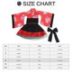 thumbnail image 2 of Japanese Traditional Maid Dress Kimono Cosplay Outfit Maid Costume Dress Size XL (Red), 2 of 3