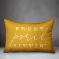 thumbnail image 2 of Creative Products Front Porch Sittin' Yellow 14x20 Indoor / Outdoor Pillow, 2 of 2