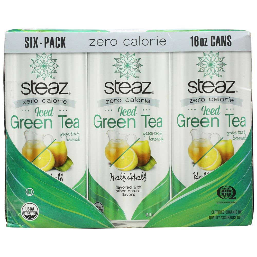 Steaz Organic Zero Calorie Half and Half Iced Green Tea, 16 Ounce 6