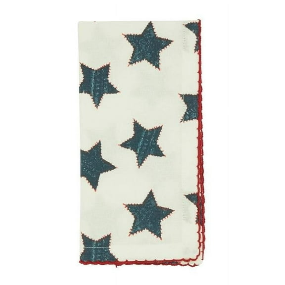 Saro Lifestyle Whipstitch Stars Table Napkin (Set of 4)