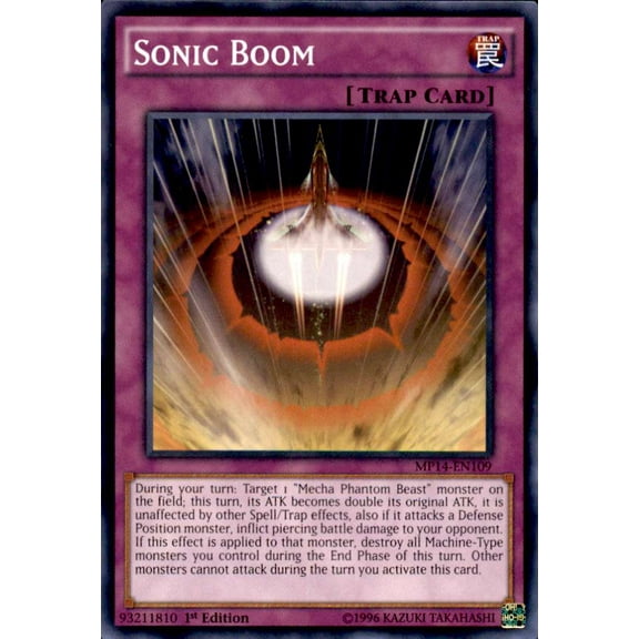 YuGiOh 2014 Mega Tin Common Sonic Boom MP14-EN109