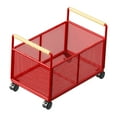 thumbnail image 4 of Carrito organizador de archivos con ruedas, estantería de malla, contenedor rodante, carrito utilitario para interiores 25 cm x 38 cm x 30 cm, 4 of 9