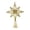 Gold, variant on 6.3 Inch Bethlehem Glitter Star Christmas Tree Topper, Lightweight Christmas Star Hollow Treetop, Rustic Tree Toppers Christmas Decorations, Christmas Tree Topper for 3-6 ft Trees 1Pc,Silver