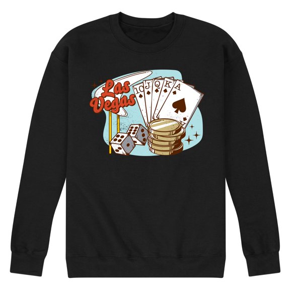 Instant Message - Las Vegas Casino Icons Men's Graphic Fleece Sweatshirt