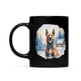 thumbnail image 2 of Hello Winter Belgian Malinois Welcome Snowy Night Watercolor Vintage Mug Sheepdog Dog Lover Gifts Coffee Tea Cup - 01011, 2 of 4