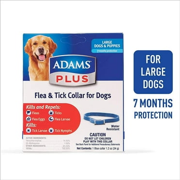 Adams Plus Flea  Tick Collar for Large Dogs  Puppies