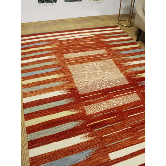 Winchester Aybak Rust/Ivory Rug, 5'9" x 7'10"