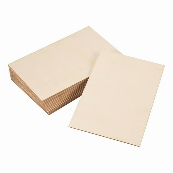 15 Pack Unfinished Wood Sheets,Balsa Wood Thin Wood Board for House Aircraft Ship Boat Arts and Crafts,DIY Ornaments