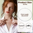 thumbnail image 2 of Uxcell 2mm Box Chain Necklace, 10Pcs 24Inch Thin Square Stainless Steel Jewelry Charm Chains Necklace with Lobster Clasps for Men Women DIY Jewelry Making Gift, Black, 2 of 6