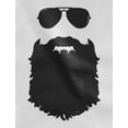 thumbnail image 2 of TeeStars - Beard & Sunglasses The Hipsters Apparel Gift Idea Cool T-Shirt XXXX-Large Red, 2 of 5