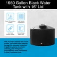 thumbnail image 2 of Norwesco Water Tank with 16" Lid, Outdoor Storage Container, 1550 Gallon, Black, 2 of 5