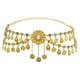 thumbnail image 1 of Cinturón de aleación con monedas colgantes, joyería corporal, cadena para danza del vientre para mujeres y niñas. Oro, 1 of 9