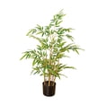 thumbnail image 3 of bambú artificial, bonsái, realista, falso, en maceta, planta bambú artificial para sala estar, jardín, escritorio, decoración del hogar 09 m de alto, 3 of 8