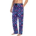 thumbnail image 4 of JSTEL Gradient Mermaid Print Neno Men's Sleepwear Mens Pajama Pants Bottoms with Pockets, M, 4 of 6