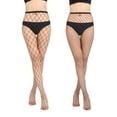 thumbnail image 2 of Cheers 1 Set Soft Fishnet Stockings Figure Flattering Nylon High Waist Slim Fish Net Pantyhose for Home, 2 of 2