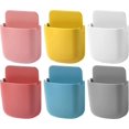 thumbnail image 1 of 6 Pieces Wall Mounted Phone Holder Self-adhesive Organizer Storage Boxes (a-1b), 1 of 5
