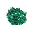 thumbnail image 2 of Novelty Lights Green LED Christmas String Lights 50 Mini Bulbs (Green Wire, 17 Feet), 2 of 10