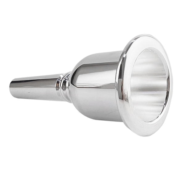 Tuba boquilla de reemplazo de latón para los accesorios de instrumentos de boca profesionales para principiantes placa plateada boquilla de latón