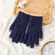 thumbnail image 1 of Guantes de invierno para mujer, de color liso, cálidos, con pantalla táctil, de punto, medianos y largos, de acrílico, 1 of 3
