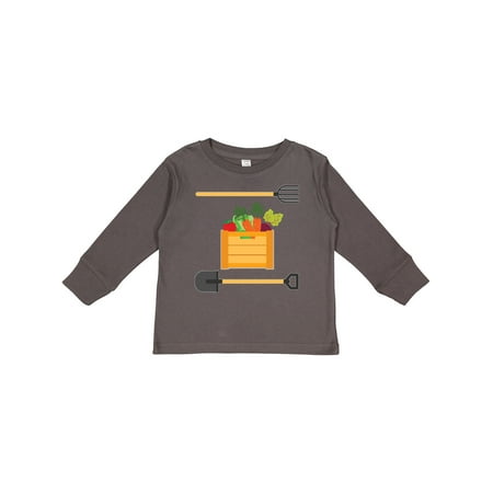 

Inktastic Vegetable Gardener Organic Farming Boys or Girls Long Sleeve Toddler T-Shirt