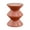 Brown, variant on Dualoai PP Hourglass Shape Sofa Stool Side Table Bedside End Table for Coffee, Patio Brown