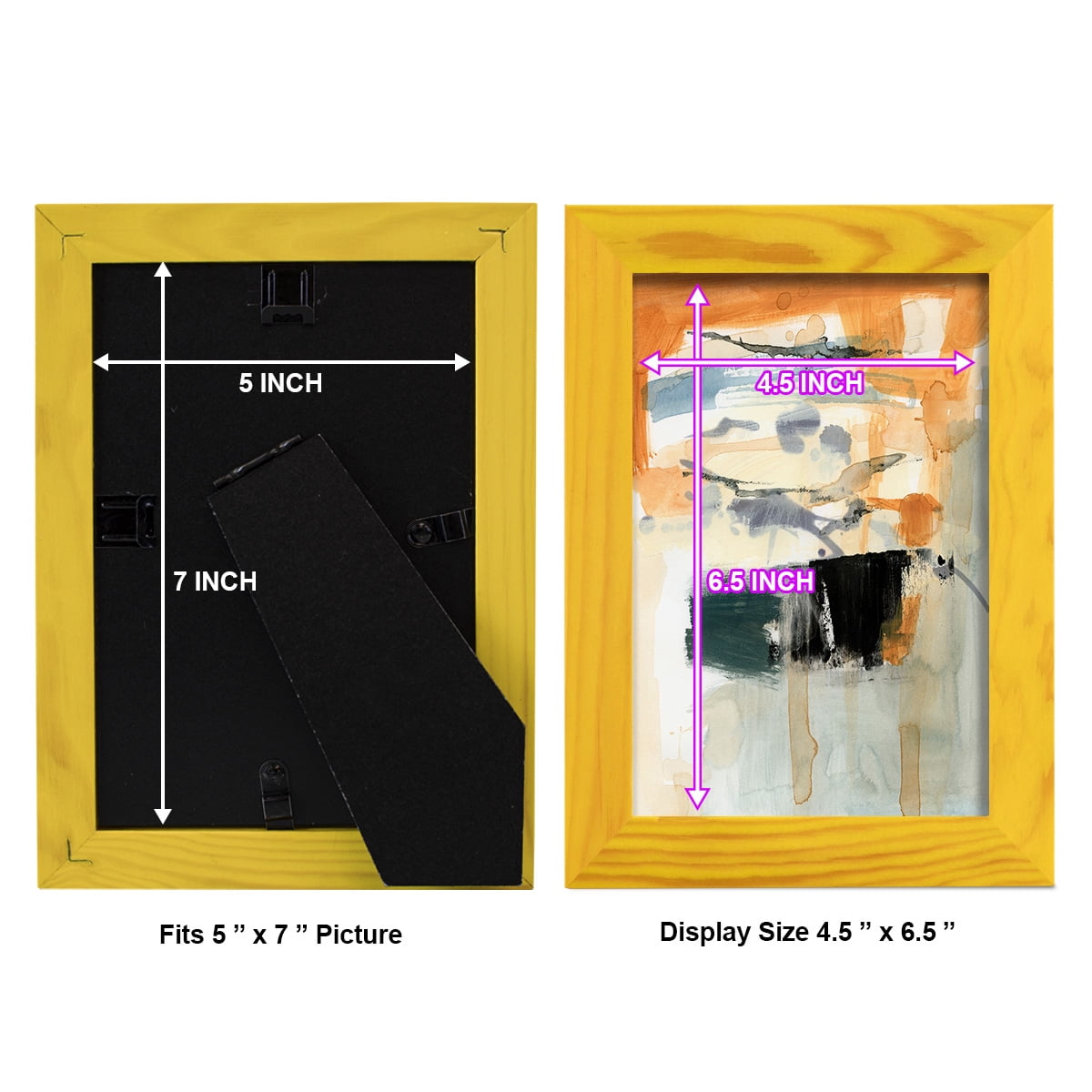 Seria I - Framed Print w/glass - Sunflower Yellow