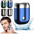 thumbnail image 1 of New Model Mini Dual-Head Electric Shaver, 2025 Upgraded Pocket Shaver USB Mini Shavers for Men, Washable Double Head Rechargeable Waterproof Compact for Travel, 1 of 7