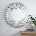 thumbnail image 3 of SHYFOY Decorative Wall Mirror for Living Room Decor 24 inches Starburst Shape Large Wall Decor, 3 of 7