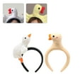 thumbnail image 5 of Plush Geese Doll Headband for Women Girls Hair Accessories Cartoon Stuffed Duck Hair Hoop Makeup Headdress, 5 of 7