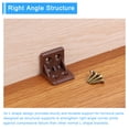 thumbnail image 5 of 12Packs 90 Degree Plastic Corner Braces, 27x28x27mm Nylon Shelf Right Angle Brackets with Screws (Black), 5 of 6