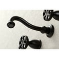 thumbnail image 4 of Kingston Brass KS3120RX Belknap Double-Handle Wall Mount Bathroom Faucet, Matte Black, 4 of 8