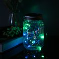 thumbnail image 3 of Mason Jar Solar Lantern Lights Lámpara de tapa impermeable Luz de hadas yeacher Lámpara de botella, 3 of 7