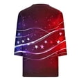 thumbnail image 3 of 250th American Flag Shirts Women 4th of July V-Neck 3/4 Sleeve Patriotic T-Shirt 2026 Independence Day Tops, 3 of 7