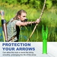 thumbnail image 5 of Uxcell Archery Arrows Nocks, Plastic Insert Arrow Nock Replacement Arrow Tails for Hunting Shooting Compound Recurve Bow Clear Green, 5 of 7