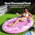 thumbnail image 4 of SLOOSH Inflatable Tanning Pool Lounger Float, 70" x 50" Oval Suntan Tub Floatie for Adults, Tanning Pool Suntan Tub Raft Floatie, Sunbathing Bed Lounge for Summer Water Party, 4 of 9