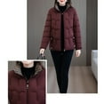 thumbnail image 5 of FDGIU Women's Quilted Jacket - Long Sleeve Full Zip Lightweight Insulated Coat, Plus Size Casual Winter Outerwear with Pockets, 5 of 7