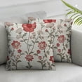 thumbnail image 3 of Pink Flower Solid Pillow Cover Country Tent Pillow Cushion Case Tulip Rose Floral Watercolor Square  Pillowcases for Home Decor Gallery Sofa Outside, 3 of 7