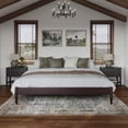 thumbnail image 2 of Pasadena 12" King Low Profile Solid Wood Platform Bed in Espresso, 2 of 11