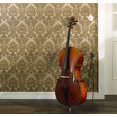 thumbnail image 2 of CLASSIC MOMENTS - Romantic Renaissance Striped Damask Cream Wallpaper Roll, 2 of 4
