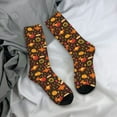 thumbnail image 5 of Logiee Thanksgiving Turkey Print Adult Socks for Men & Women,Calf Socks, Ankle Socks,Boots Socks,Breathable Casual Sock,Unisex Crew Socks, 5 of 6
