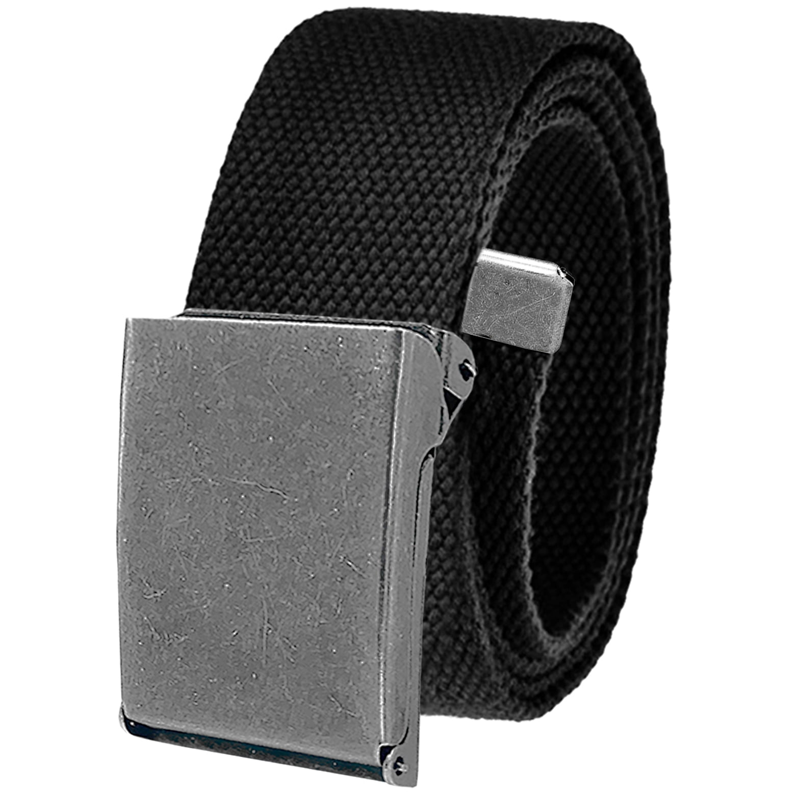 Cut to Fit Men's Golf Casual Belt Antique Silver Flip Top Buckle 1.5