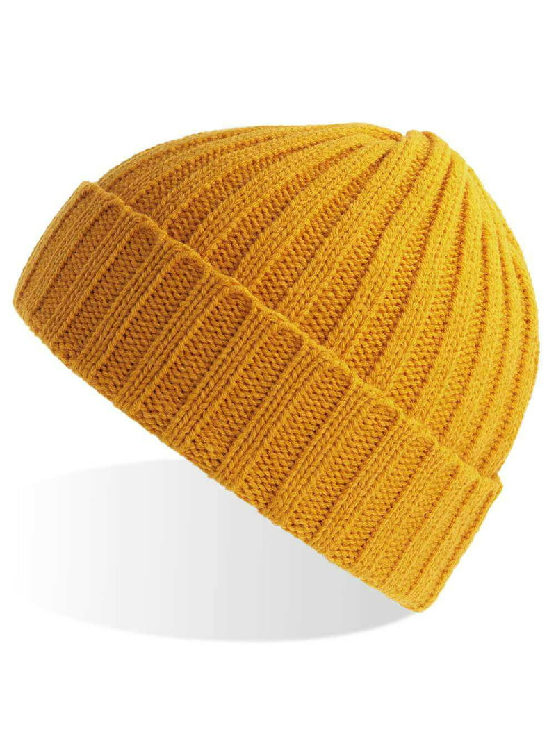 Sustainable Cable Beanie, Mustard Yellow - Walmart.com
